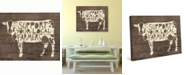 Creative Gallery Rustic Cow Local Farmers Sign 36" x 24" Canvas Wall Art Print
